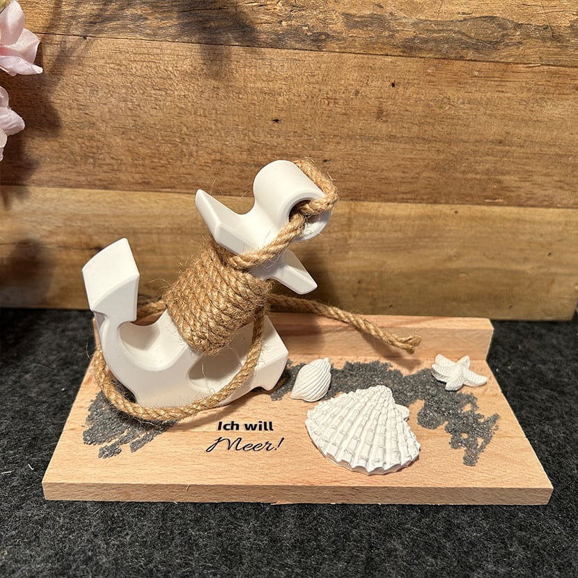 Jedes Set ein Unikat: Anker-Set "Ich will Meer"