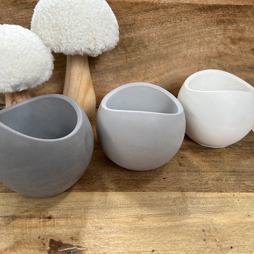 Geschwungene Kerzenbecher im 3er Set