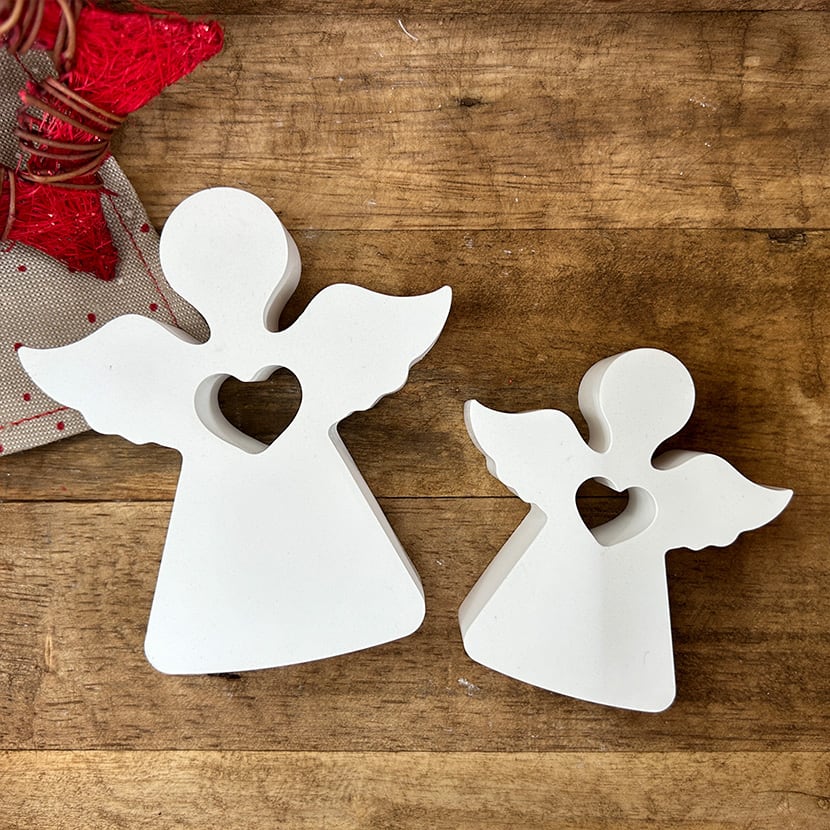 Engelset 2 Engel mit Herz