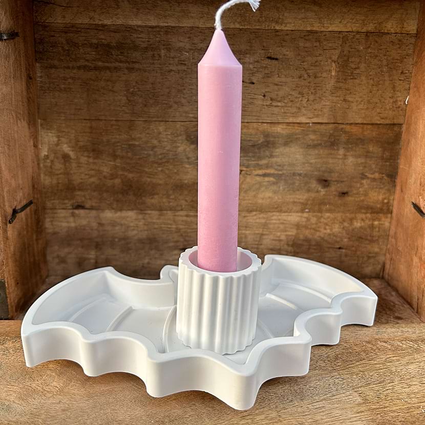 Fledermaus-Schale mit Kerzenhalter – Bild 3
