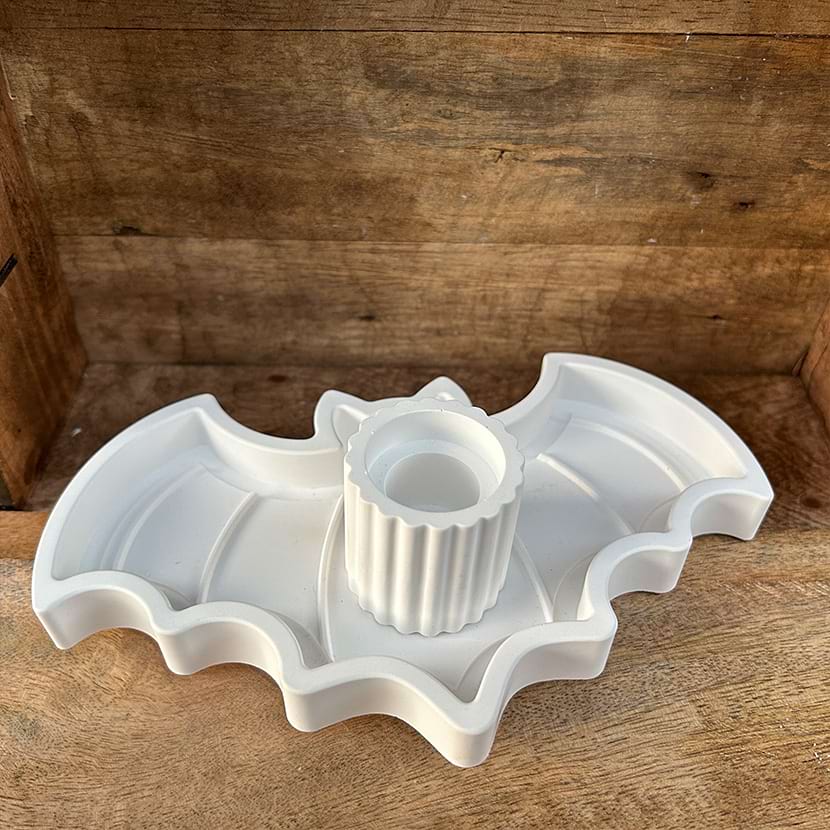 Fledermaus-Schale mit Kerzenhalter