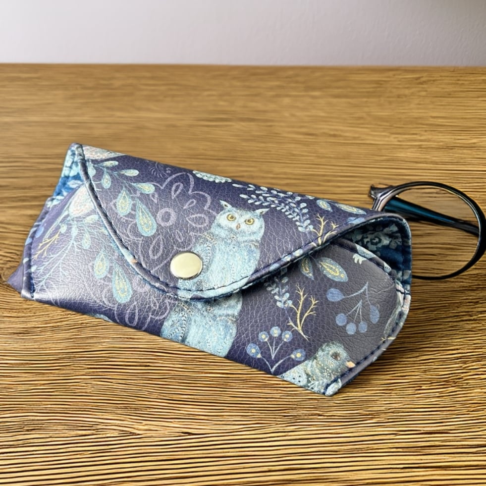 Veganes Brillenetui aus Kunstleder in 2 Varianten