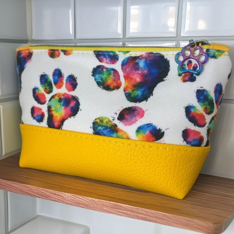 Kosmetiktasche Pfötchen Design in 4 Varianten – Bild 2