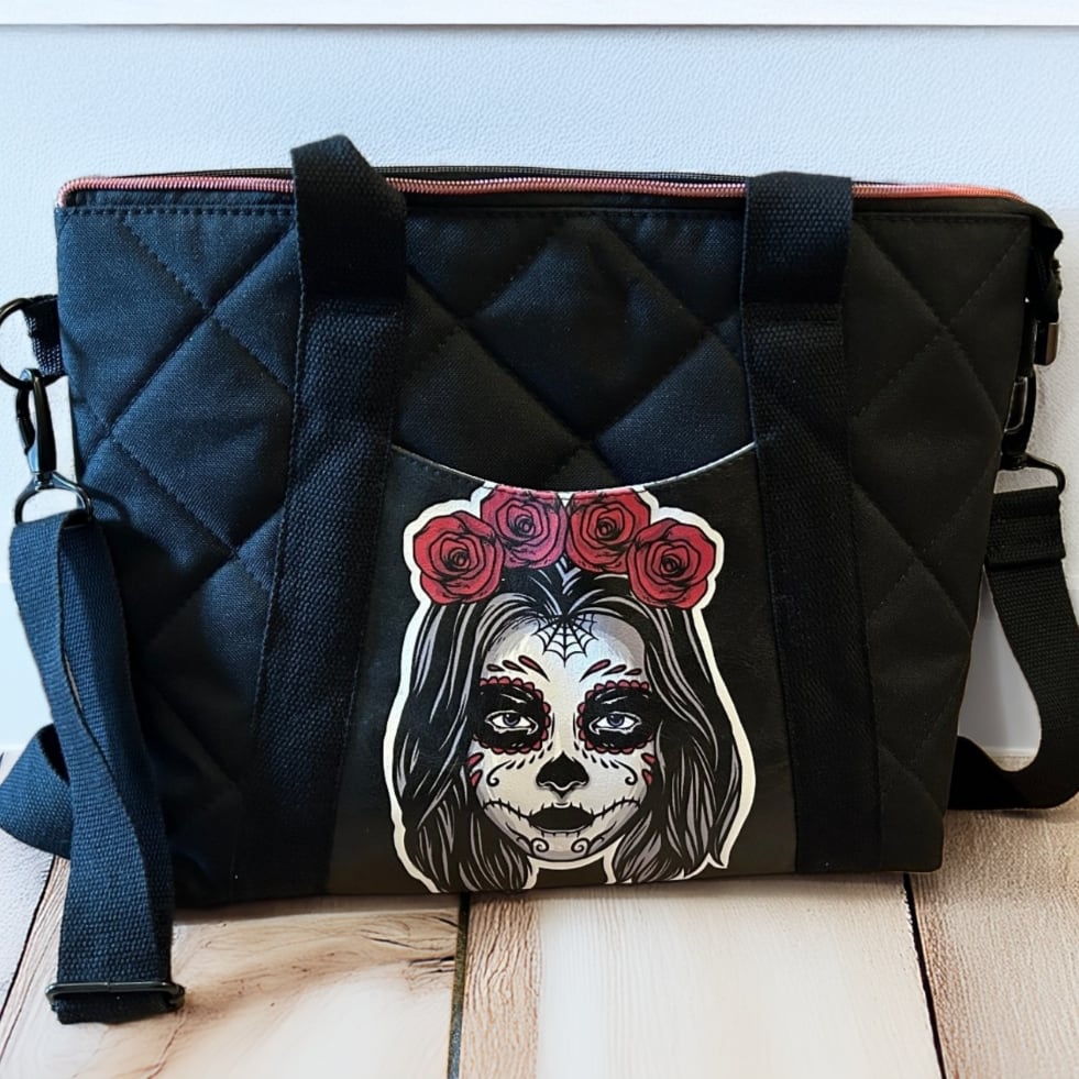 Handgemachte Schultertasche aus Oxfordstoff