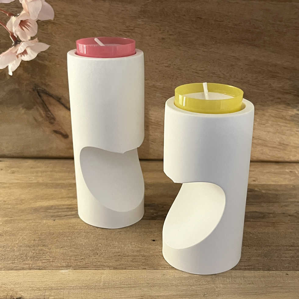 Kerzenhalter-Set mit Herz