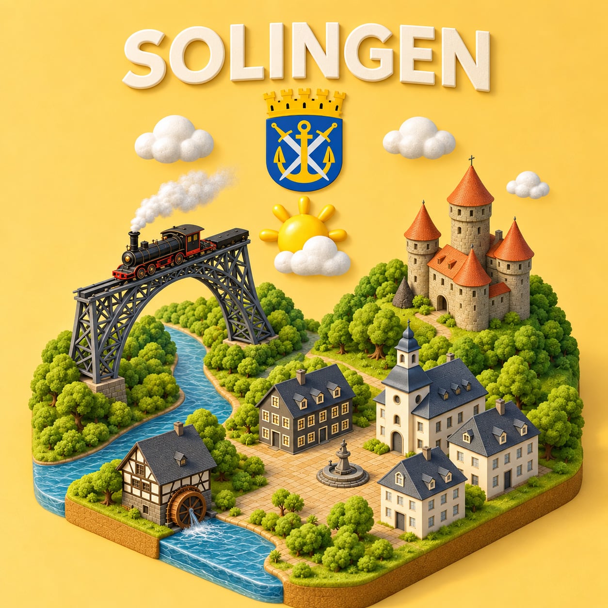 Keramikkunst aus Gießkeramik, handgefertigt in Solingen (Art.SOLINGEN-MINATUR)
